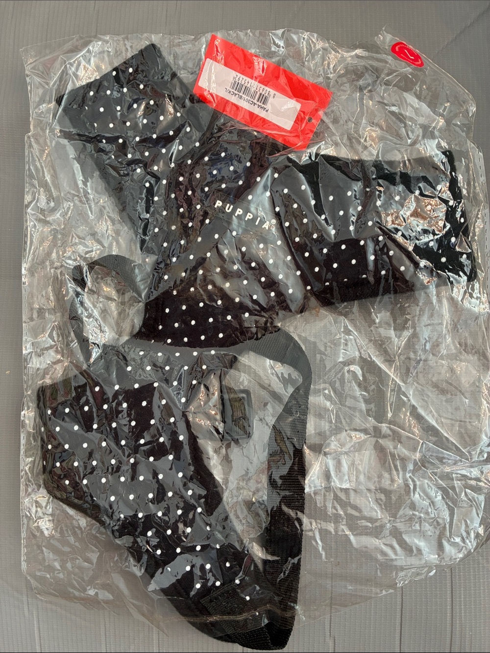 Puppia Black Polka NEW large dog harness